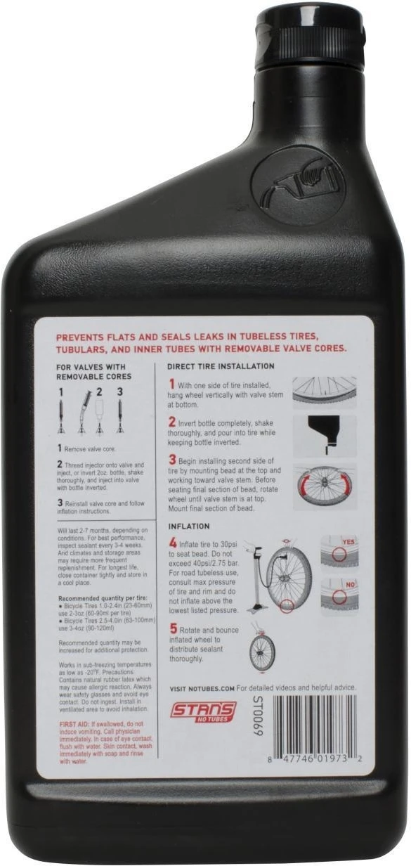 Stan's NoTubes Reifendichtmittel Quart 3 Stan's NoTubes Reifendichtmittel Quart – Bild 3