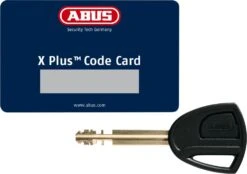 Abus BORDO™ Big Alarm XPlus™ 6000KA/120 Black SH -Fahrrad Pack codecard x plus leuchtschluessel 3bb558