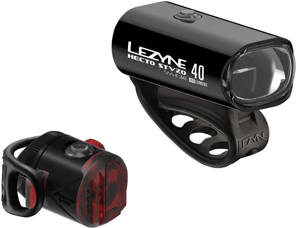 Lezyne LED Beleuchtungsset Hecto Drive 40 + Femto STVZO 1 Lezyne LED Beleuchtungsset Hecto Drive 40 + Femto STVZO