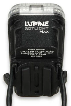 Lupine Rotlicht Max Mit StVZO Zulassung -Fahrrad Pack rotlicht max stvzo rueckseit
